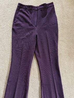 Worthington Crop Flare Trouser. Ultra Stretch. Red, white and blue.